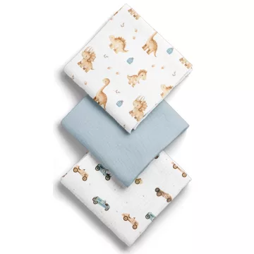 Bocioland Extra puha textil pelenka 3 db  - kék