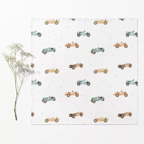 Bocioland Extra puha textil pelenka 3 db  - kék