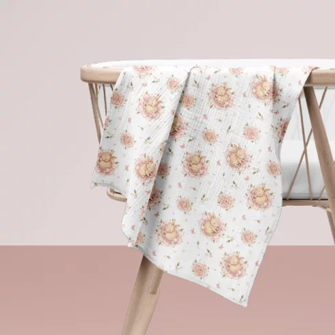 Bocioland Extra puha textil pelenka  3 db  - rózsaszín