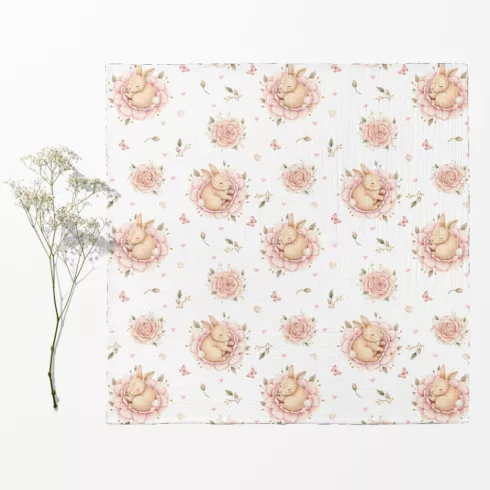Bocioland Extra puha textil pelenka  3 db  - rózsaszín