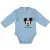 Disney Mickey elöl patentos hosszú ujjú body kék (44) 