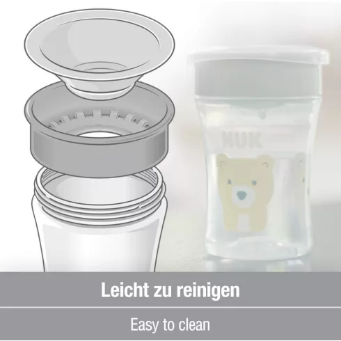 NUK MAGIC CUP varázslatos pohár 230ml - kék oroszlán  
