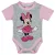 Disney Minnie rövid ujjú body (62) - szürke/rózsaszín 