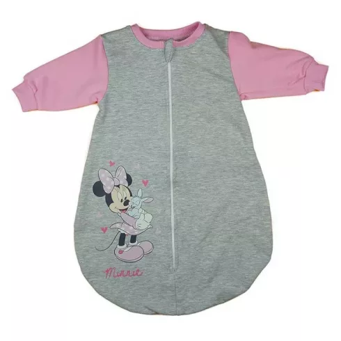 Disney Minnie nyuszis, hosszú ujjú belül bolyhos hálózsák 2,5 TOG (86) - Szürke/rózsaszín