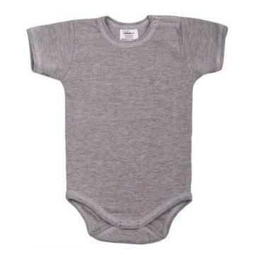 Rövid ujjú body vállon patentos 68 - szürke
