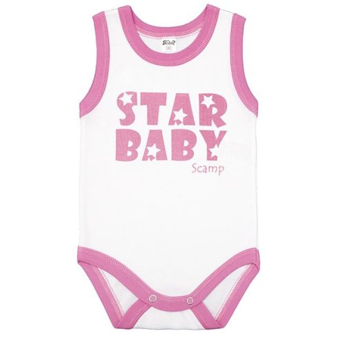 Scamp Ujjatlan baba kombidresz (80) - Star Baby pink