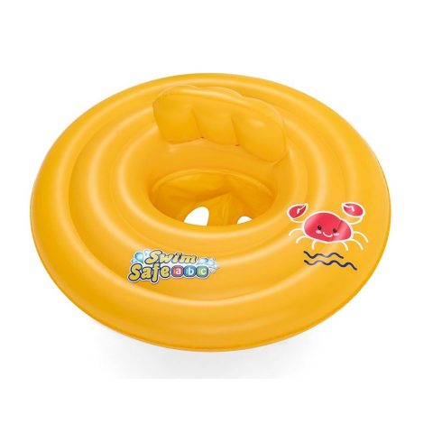 Bestway Swim Safe bébi beleülős sárga úszógumi 69cm