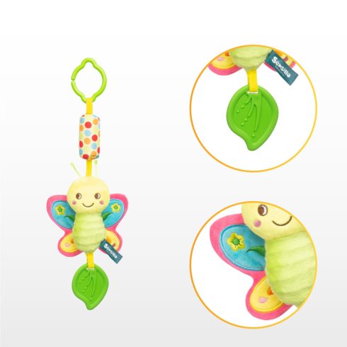 Sensillo plüss csörgő babakocsira - Pillangó