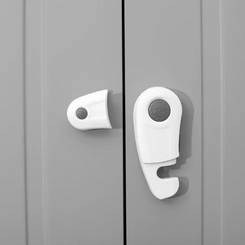 Zopa szekrényzár 2db - White/Grey
