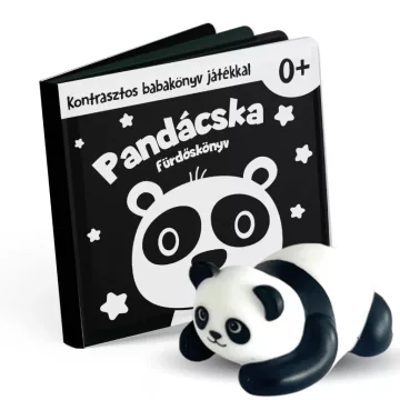 Pandácska - kontrasztos fürdőskönyv játékkal 0hó+