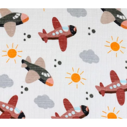 Mintás textil pelenka 3db-os - Vereb/Repülőgép/Markoló