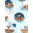   Mintás textil pelenka 3db-os - állatok a csónakba/színes dínók/explore