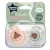 Tommee Tippee Fun Friends játszócumi 0-6 hó 2 db - rózsaszín/szürke
