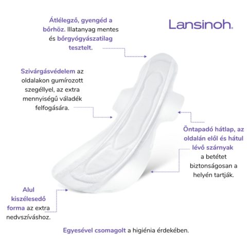 Lansinoh Extra nedvszívó szülés utáni betét – 0-2 hét – egyesével csomagolt, 10 db