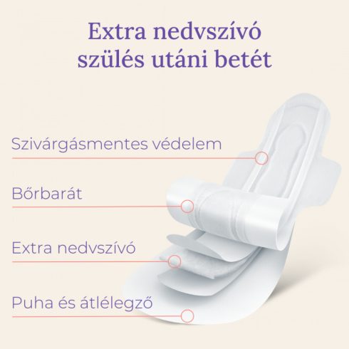 Lansinoh Extra nedvszívó szülés utáni betét – 0-2 hét – egyesével csomagolt, 10 db