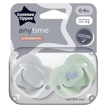   Tommee Tippee Anytime nyugtatócumi  0-6 hó 2 db  - kismadár