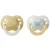 Tommee Tippee Ultimate Fit játszócumi 0-6 hó 2 db - mustársárga/beige kutyus