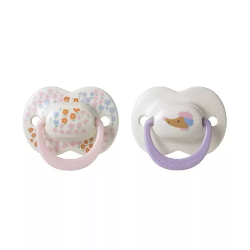 Tommee Tippee Ultimate Fit játszócumi 6-18 hó 2 db - apró virágos/kutyus