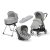 Inglesina Electa Darwin System Quatro babakocsi - Greenwich Silver