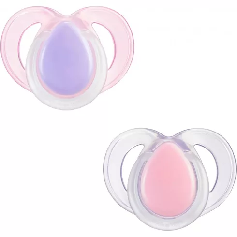 Tommee Tippee Night Time játszócumi 18-36 hó 2 db - rózsaszín/lila