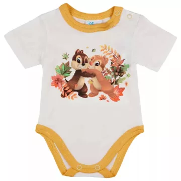 Rövid ujjú baba body Chip és Dale mintával (56) 