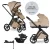 EASYWALKER Zoey 4in1 multifunkciós babakocsi Almond Taupe + CBX By CYBEX Aton B2 i-Size + bázis