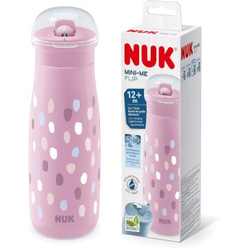 NUK Mini-Me Flip 450ml Sport kulacs 12hó+ Rózsaszín 