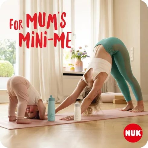 NUK Mini-Me Sip 300ml itatópohár 9hó+ Mint Bee 