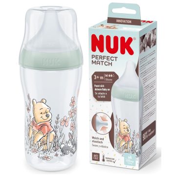   NUK Perfect Match Temperature Control cumisüveg 260 ml 3+hó - Micimackó