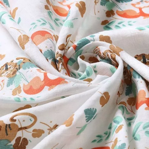 BabyOno 3 db-os színes,mintás textil pelenka - zöld
