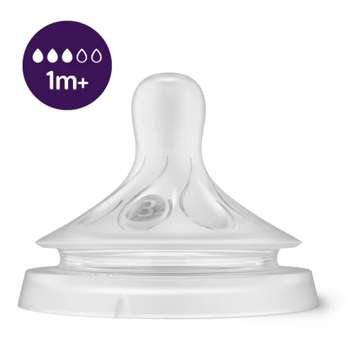 Philips AVENT SCY960/03 Natural Response etetőcumi mix 1hó+,3hó+,6hó+, 3 db