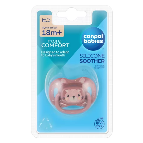 Canpol babies nyugtató szilikon cumi 18 hó + nyuszi 
