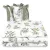 Baby Shop 3 részes babaágynemű - szafari zöld