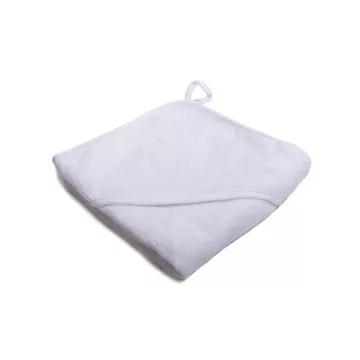   Vaganza hímzett fürdőlepedő, fürdetőkesztyűvel 80*80 cm - fehér oroszlán