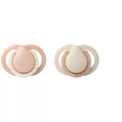 Tommee Tippee Newborn újszülött játszócumi 0-2 hó 2 db - pink/bézs