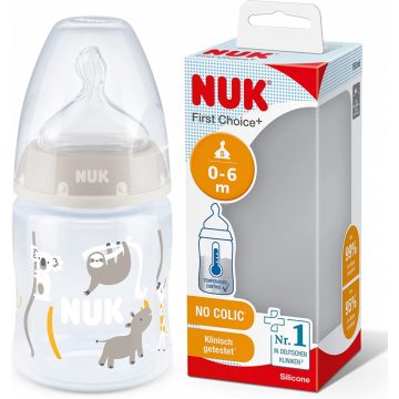   NUK First Choice Temperature Control cumisüveg 150 ml - Szürke/fehér koalás