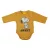 Hosszú ujjú baba body Snoopy mintával  (74) - okker 