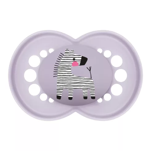 MAM Original 16+ szilikon nyugtató cumi - lila zebra