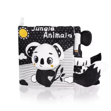 Zopa Kontrasztos fejlesztő plüsskönyv - Panda