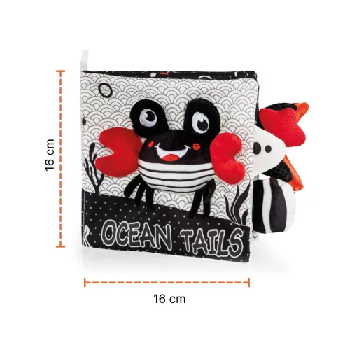 Zopa Kontrasztos fejlesztő plüsskönyv - Panda