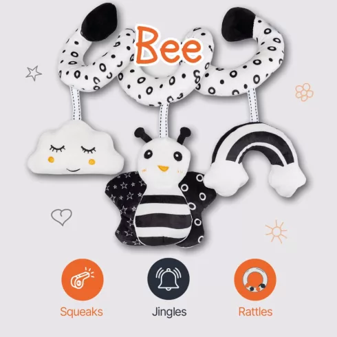 Zopa Kontrasztos fejlesztő játékspirál - Bee