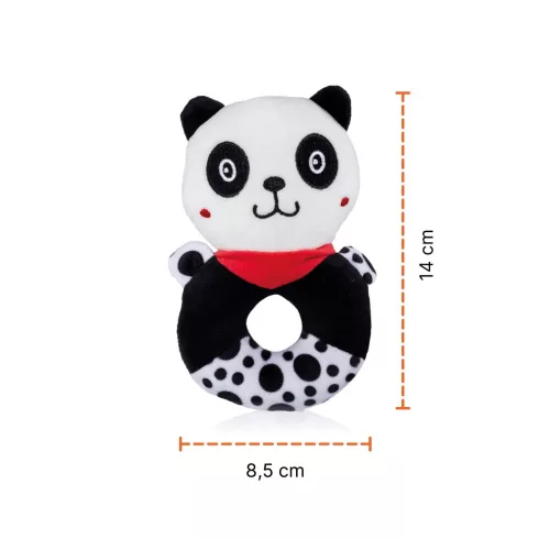 Zopa Kontrasztos fejlesztő csörgő - Panda 