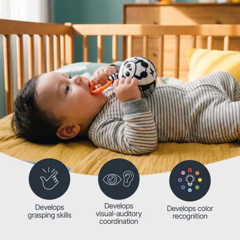 Zopa Kontrasztos fejlesztő labda - Panda 