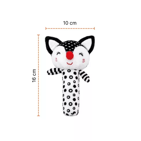 Zopa Kontrasztos fejlesztő csipogó játék - Fox