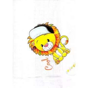 Babastar mintás textil pelenka 1db-os - Oroszlán 