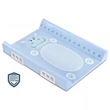 Merev pelenkázó lap 50*70 cm Safety System - kék Hippo