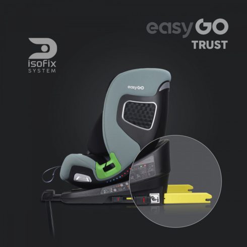 EasyGo Trust i-Size Isofix gyermekülés (40-150 cm) - Agava