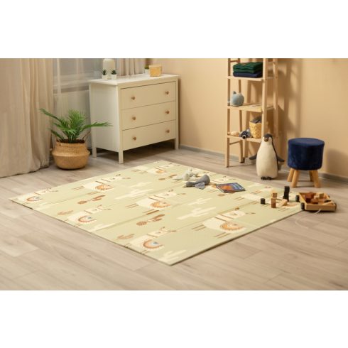 Összehajtható játszószőnyeg 200x180 cm - Láma