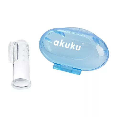 AKUKU szilikon ínymasszírozó tokkal - kék