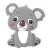 Akuku szilikon rágóka - koala
